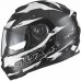 Shox Assault Trigger Motorcycle Helmet (Black/White)