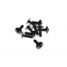 TORNILLO ALUMINIO 6X20 NEGRO PAQUETE 10 UDS