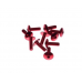 TORNILLO ALUMINIO 6X20 ROJO PAQUETE 10 UDS