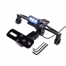 SOPORTE, MATRÍCULA UNIVERSAL CON LUZ